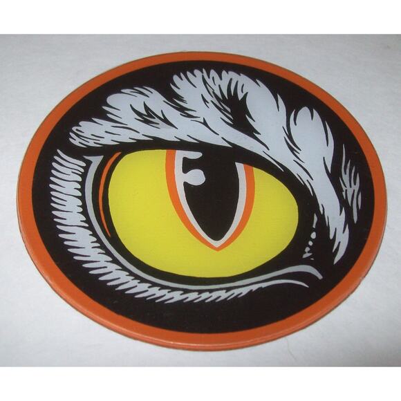 Bad Cats Pinball Machine Promo Plastic Drink Coaster Original Left Eye - Picture 1 of 1